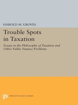 cover image of Trouble Spots in Taxation
